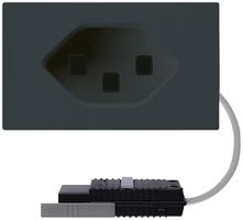 Presa INS tipo 23 FLF nero adattatore cavo rotondo 5P L1
