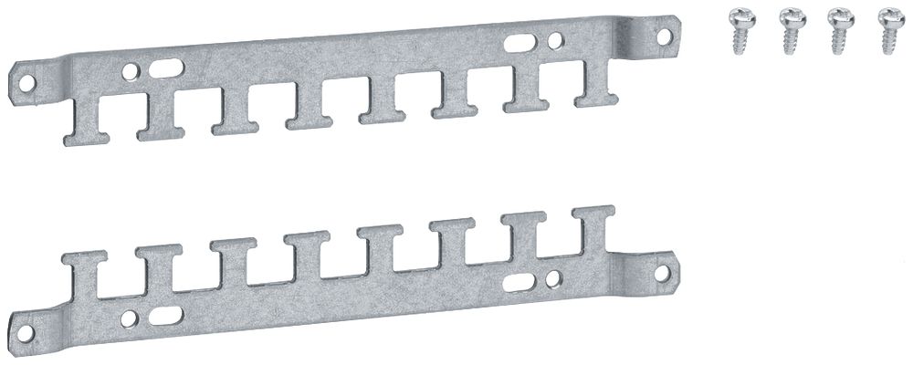 Kabelabfangschiene Hager mit Befestigungsschrauben