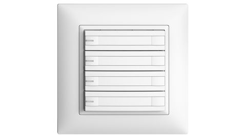 KNX Taster, RGB, mit LED, mit Papiereinlage