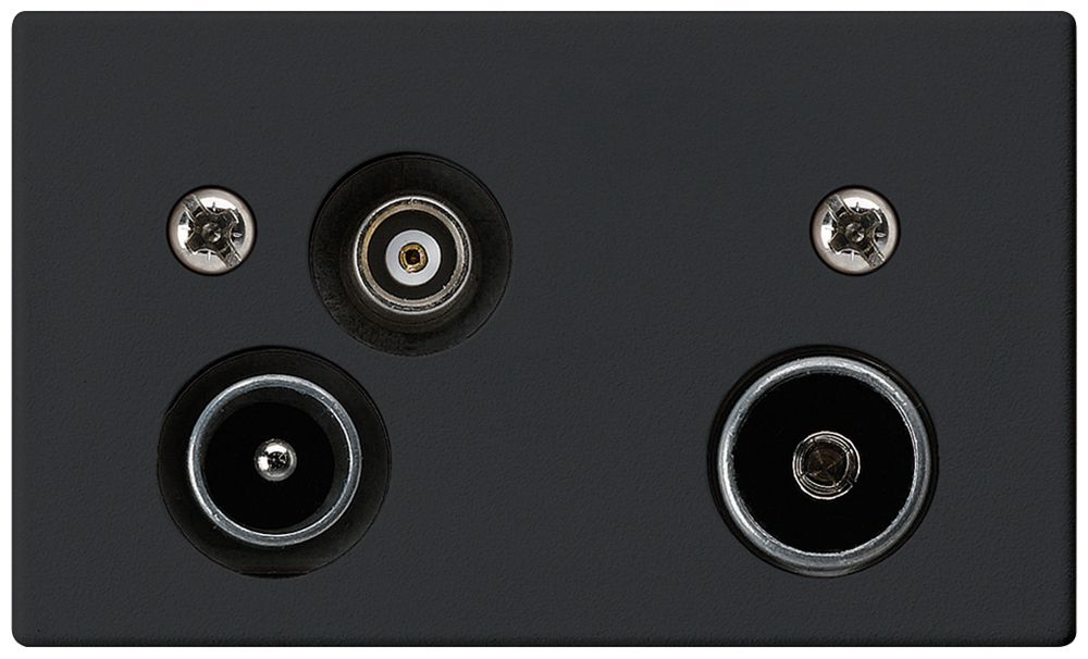 EB-Antennendose R-TV-Daten FLF 3/5 19dB schwarz