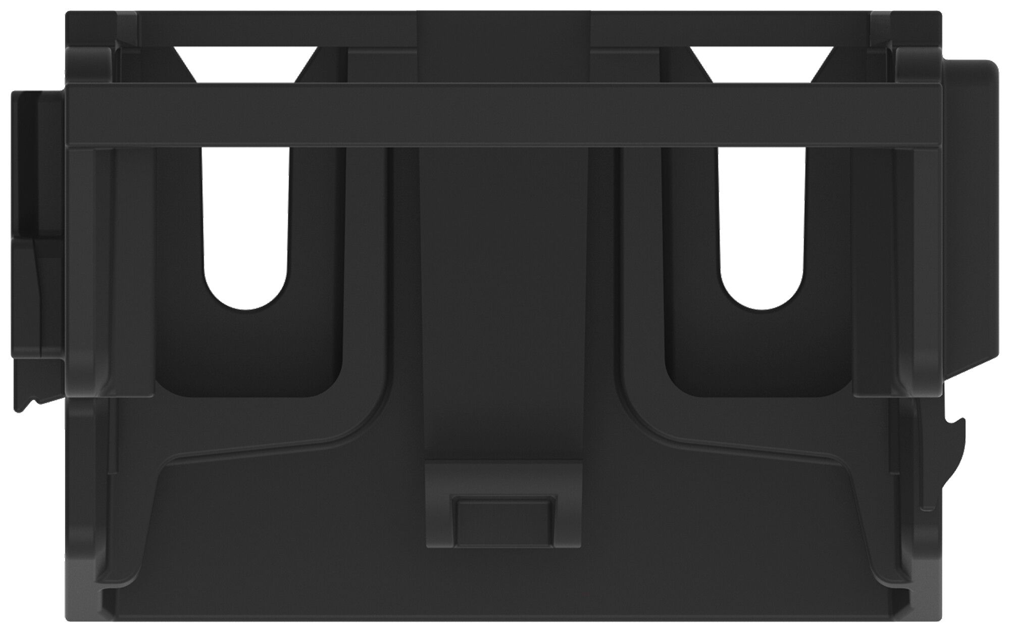 Befestigungsadapter WAGO 221 ohne Zugentlastung 10L×4mm² Schraube schwarz