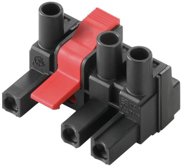 Buchsenstecker Weidmüller BLZ IT Mittelflansch, 7.62mm 3L verzinnt schwarz