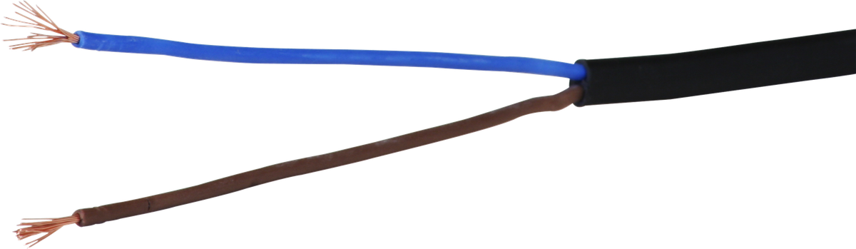 Cavo Tdlr 2×0.5mm² LN nero Eca