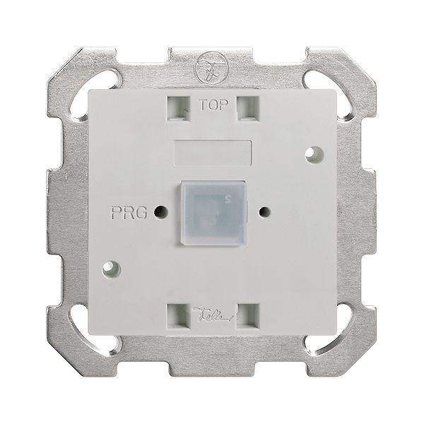 Poussoir EDIZIOdue elegance 1× avec BCU, bornes à vis & LED