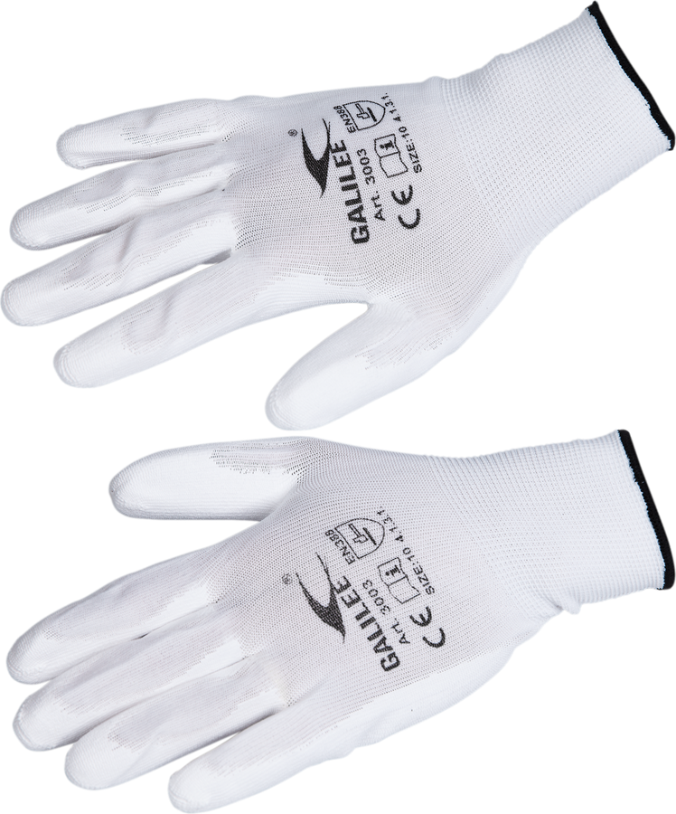 Arbeitshandschuhe weiss, Grösse 8