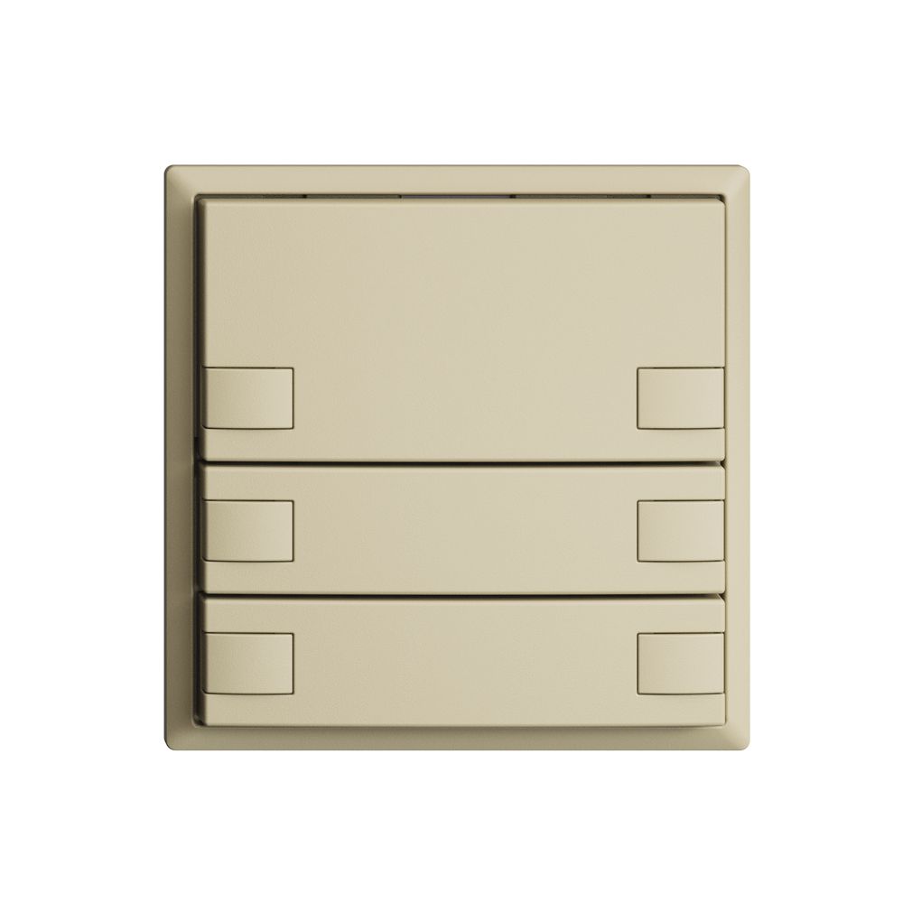 KNX-Taster RGB EDUE, 250mW, o.LED, 3×Taste, 2×Tastenb., van