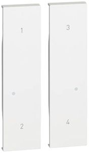 Abdeckung Living Now with Netatmo 2 Module für Funk-Szenentaster weiss