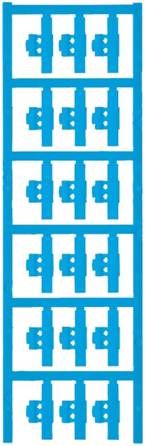 Marqueur de conducteur Weidmüller MultiCard SFC p.Ø3…5mm 30×5.8mm PA66 bleu