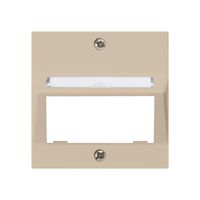 Piatta frontale kallysto per modulo multimedia uscita obliquo duroplast beige