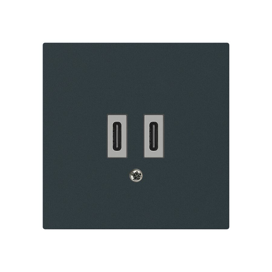 Prise de charge USB Hager kallysto C-C 20W 5V 60×60mm noir