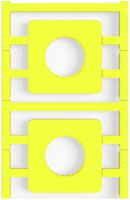 Marcatore per apparecchi Weidmüller MultiCard SM 45×45mm PA66 giallo