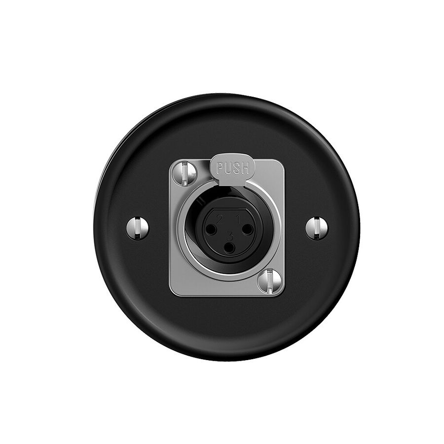 Anschlussdose für XLR-Dose STANDARDdue schwarz