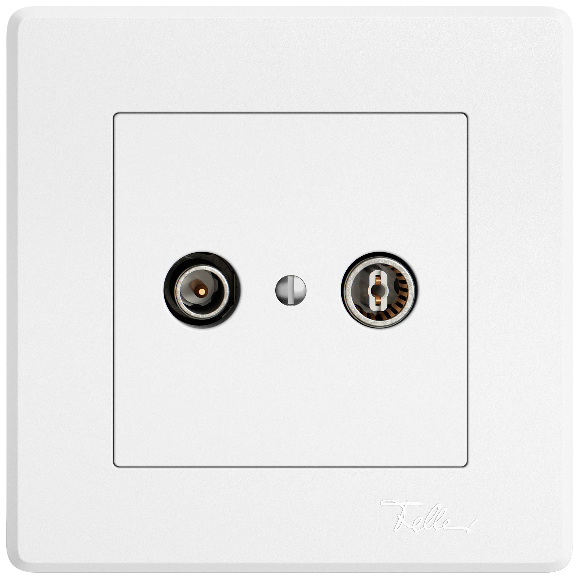 UP-Antennendose TV-R EDIZIO.liv SNAPFIX® Durchgangsdose 11dB ws