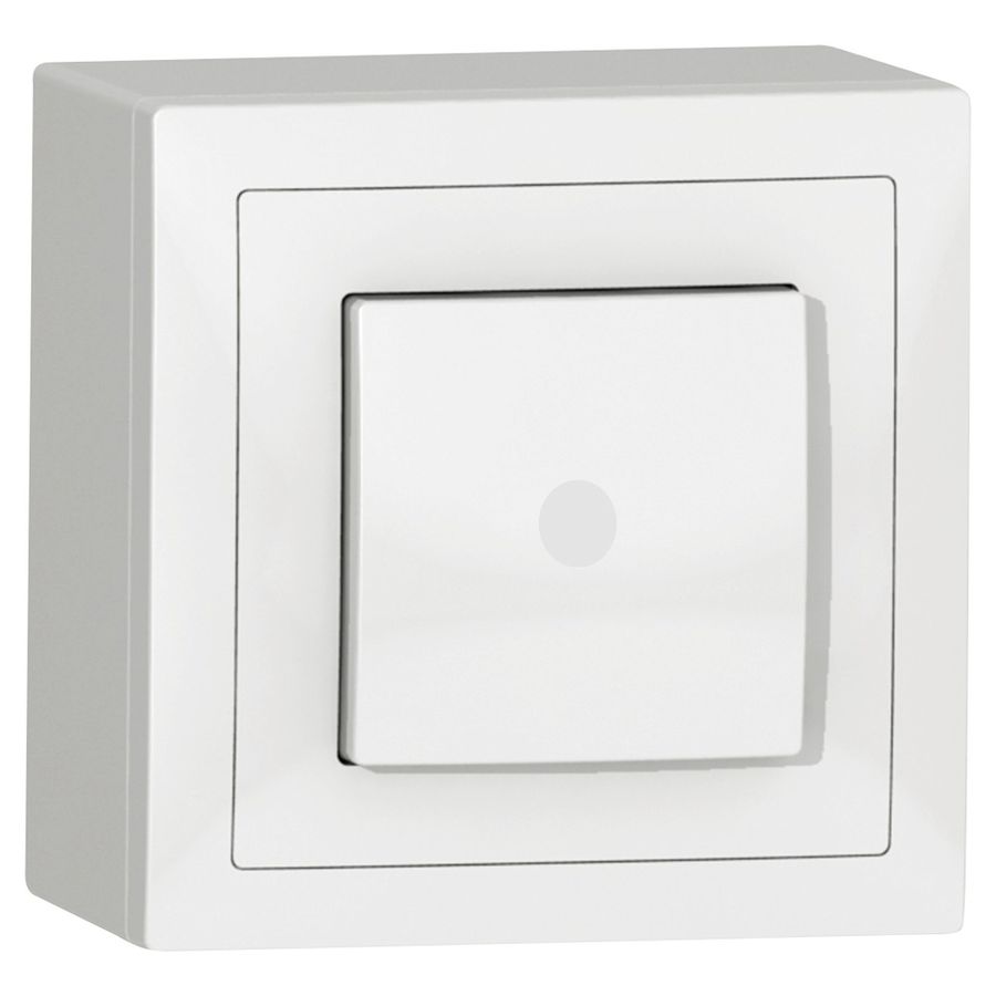 AP-Leuchtschalter SIDUS A 3/K weiss glänzend