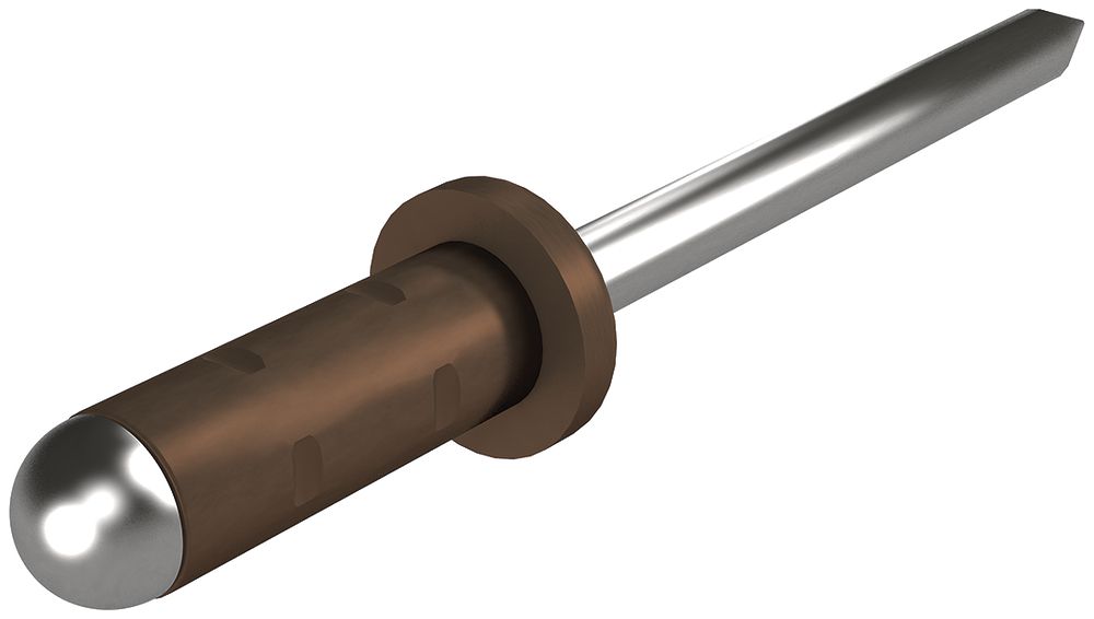 Rivetti ciechi multi-gamma Flury AV 81 Ø4.1×10mm per 0.5…6.5mm marrone seppia
