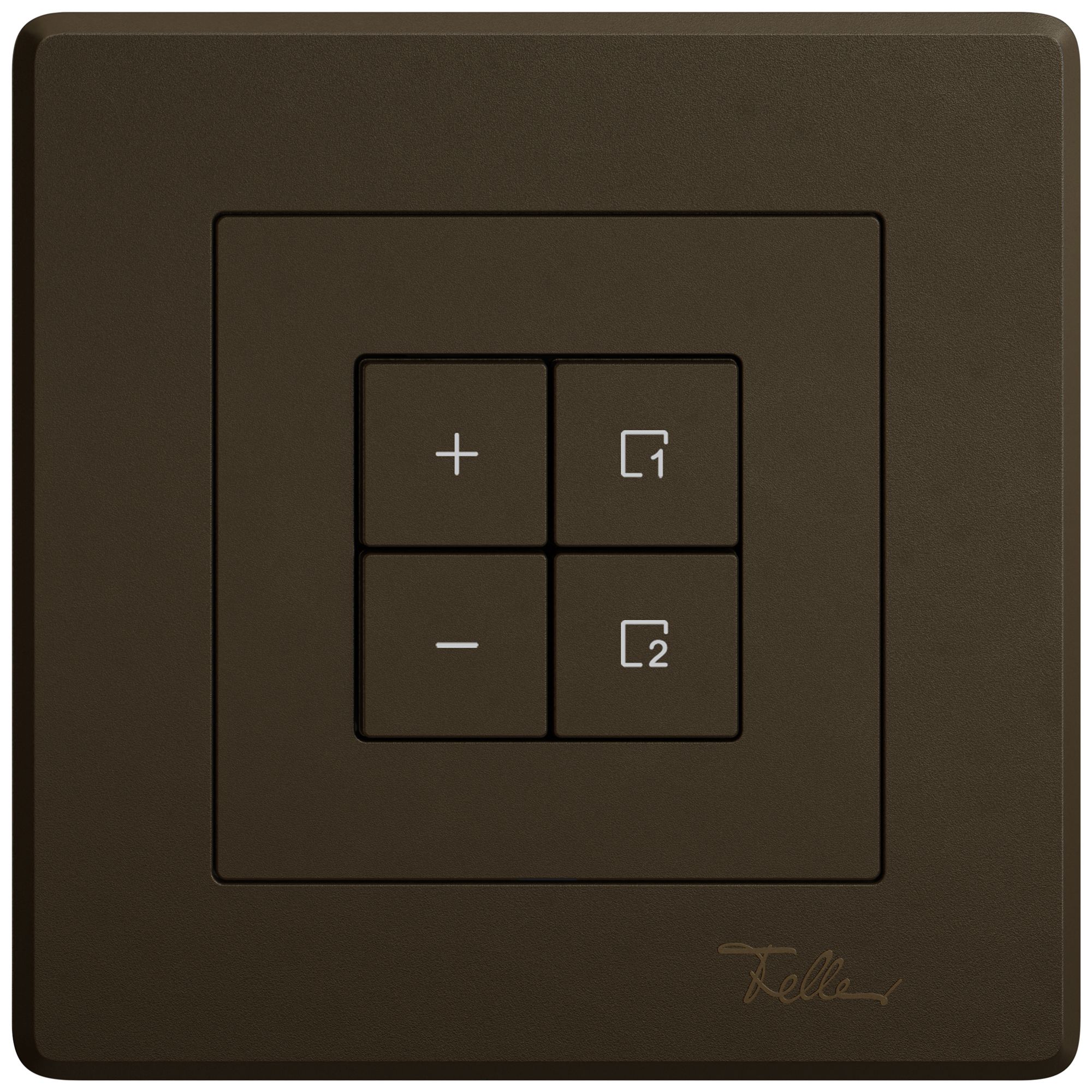 Station secondaire variateur ENC EDIZIO.liv Wiser SNAPFIX® 1 scène 4 touches br