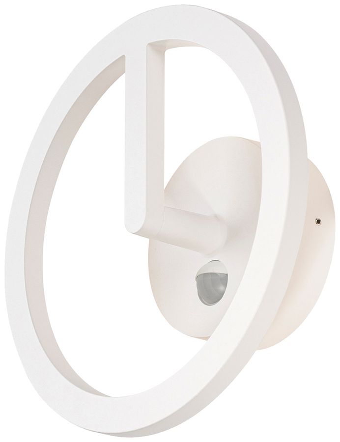 LED-Wandleuchte SLV Q-RING Sensor 10W 950lm 3000K IP54 Ø270×110mm weiss