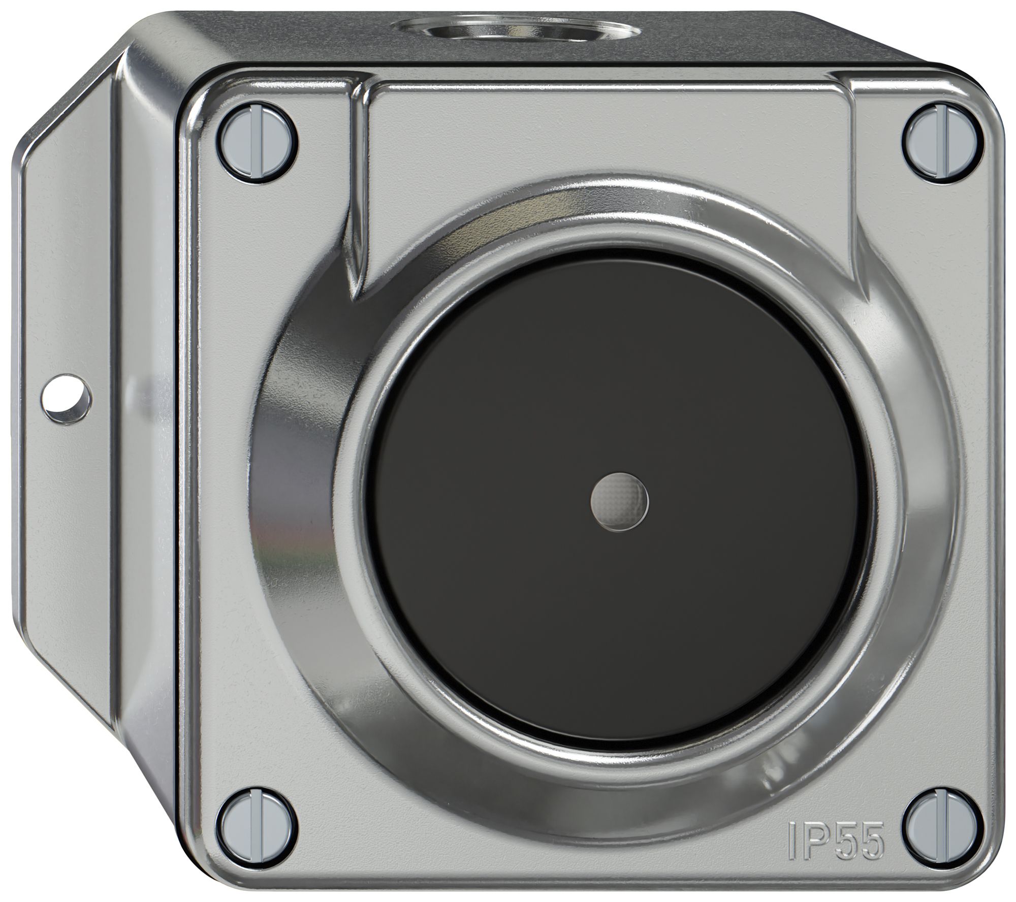 AP-Sonnerie-Drucktaster ELEMENT SNAPFIX® mit Beleuchtung 111×96×87×70mm alu