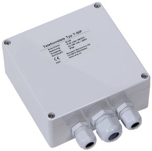 AP-Telefonrelais Wunderli T-SIP, PoE/48VDC, 2W (250V/10A), IP54