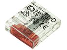 Borne de connexion Woertz 4P 0.5…2.5mm² rouge transparent