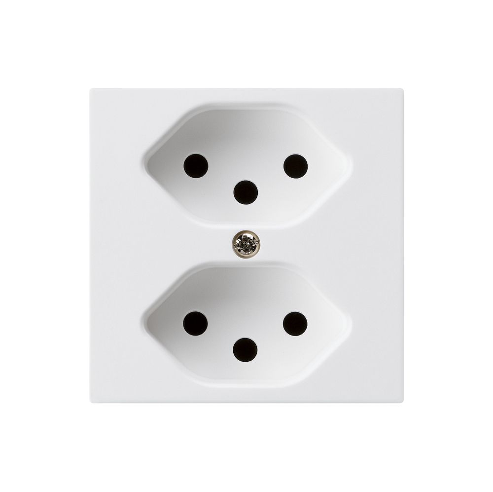 UP-Steckdose kallysto 2×T13 weiss mit Kinderschutz