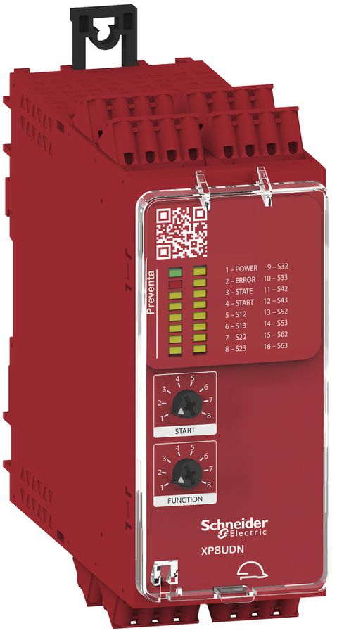 Relais de sécurité SE XPSUDN, 8fonctions/6circuits, 48…240V 3F/1O/1T PLe res.