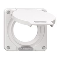 Deckel mit Klappdeckel NEVO Ø53mm abschliessbar ws (Dicht.ws)