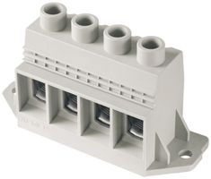 Leiterplattenklemme Weidmüller LXXX 4L Flansch Lötstift 4.5mm grau