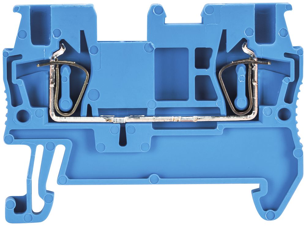 Morsetto passaggio componibile WKF 0.08…1.5mm² 17.5A 500V 2×molla 1 pi.35mm blc