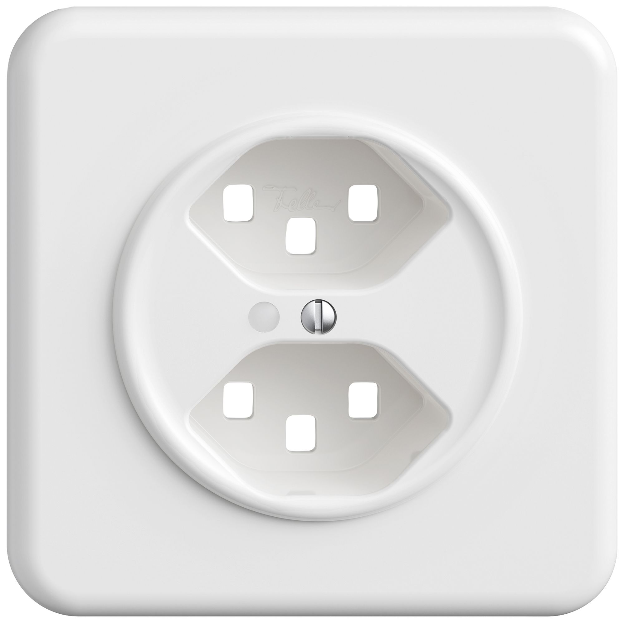 UP-Montageset STANDARDdue SNAPFIX® für 2×T23 mit Frontlinse ws