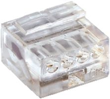 Verbindungsklemme WAGO MICRO für Draht 4×0.4…0.5mm transparent