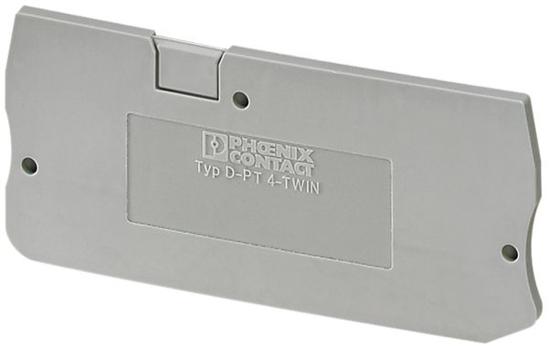 Abschlussdeckel zu PT 4 TWIN grau