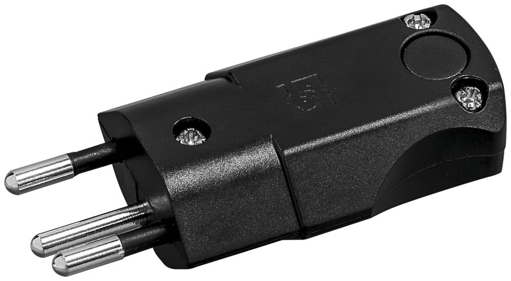 Fiche mobile angulaire Steffen STEKO MID T12 noir 10A 250VAC