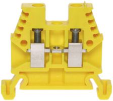 Durchgangs-Reihenklemme Woertz Ex 0.5…2.5mm² 24A 1000V Schraub.2×1 TH35 gn/gb