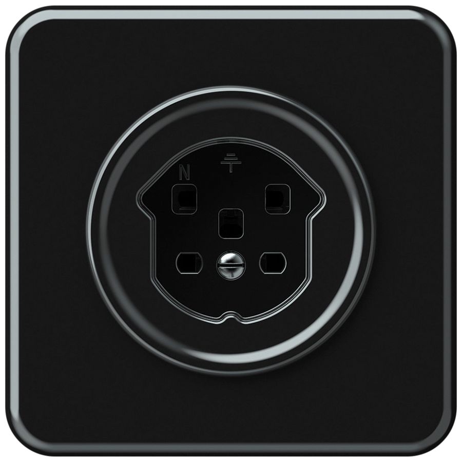 Presa INC origin 1×tipo 25 16A 230V 92×92mm nero