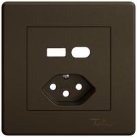 Kit de montage ENC EDIZIO.liv SNAPFIX® pour combinaison USB A+C/prise T13 br