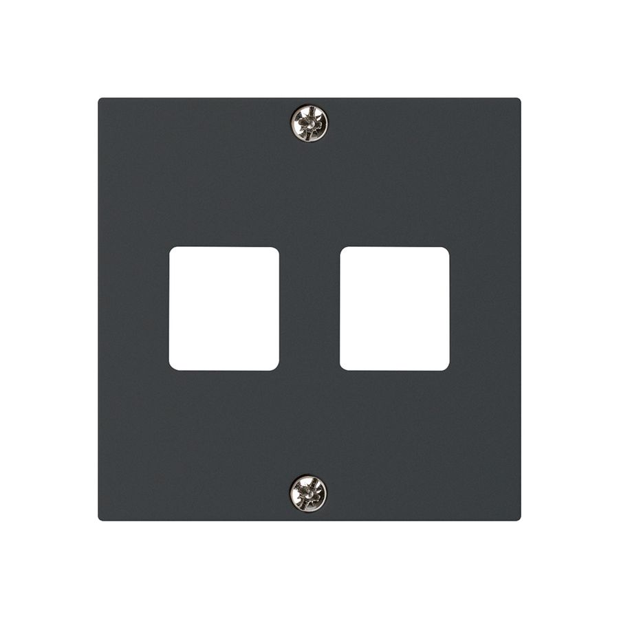 Kit frontale INC HMS kallysto A per 2 moduli nero