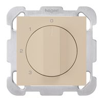 Interruttore rotativo INC kallysto 5/1L beige con piastra di fissaggio