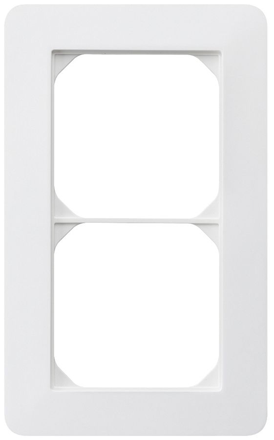UP-Abdeckrahmen kallysto.trend 2×1 weiss 94×154mm