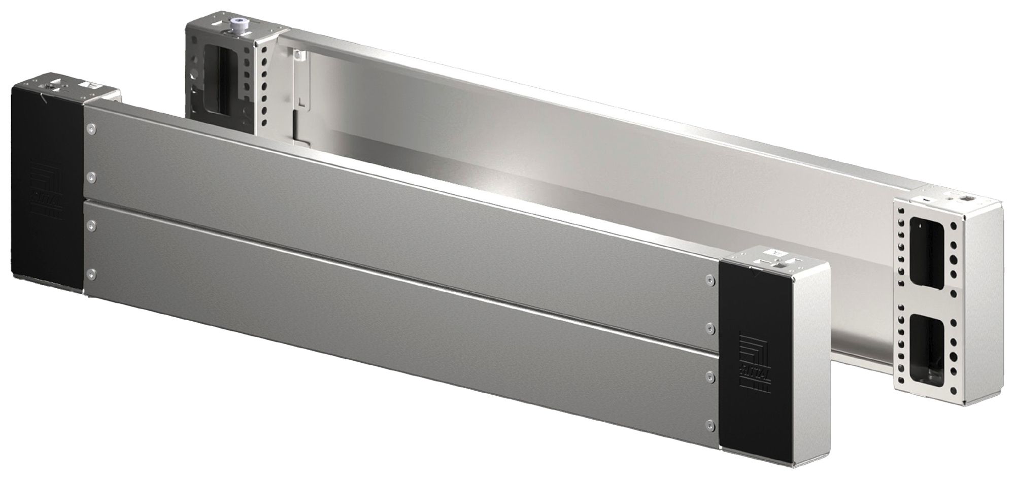 Cache-socle Rittal VX 8660.062 1000×200mm face/revers acier fin 2 pcs