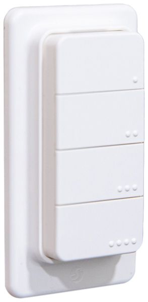 AP-Wandsender Shelly BLU RC Button 4 4-Kan BLE weiss