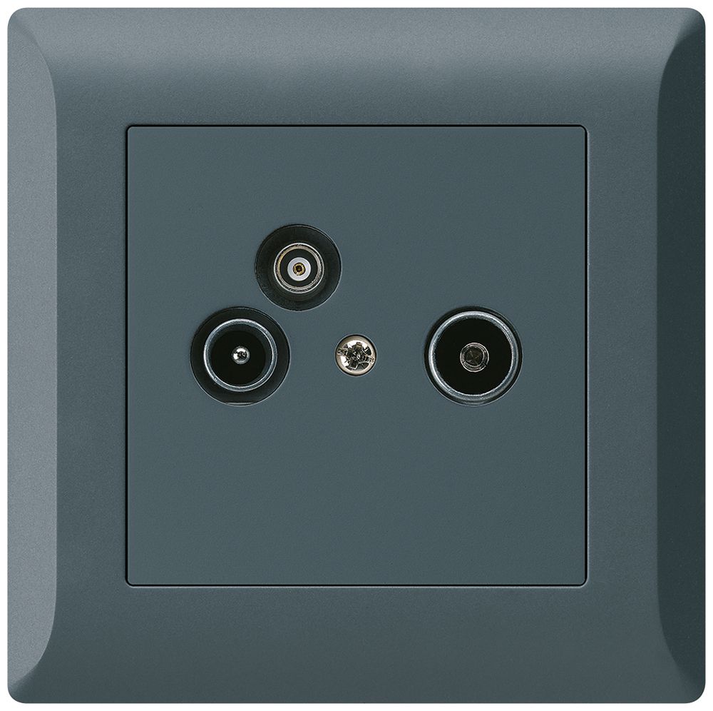 UP-Antennendose R/TV-Daten kallysto.line 2GHz 10.5db anthrazit