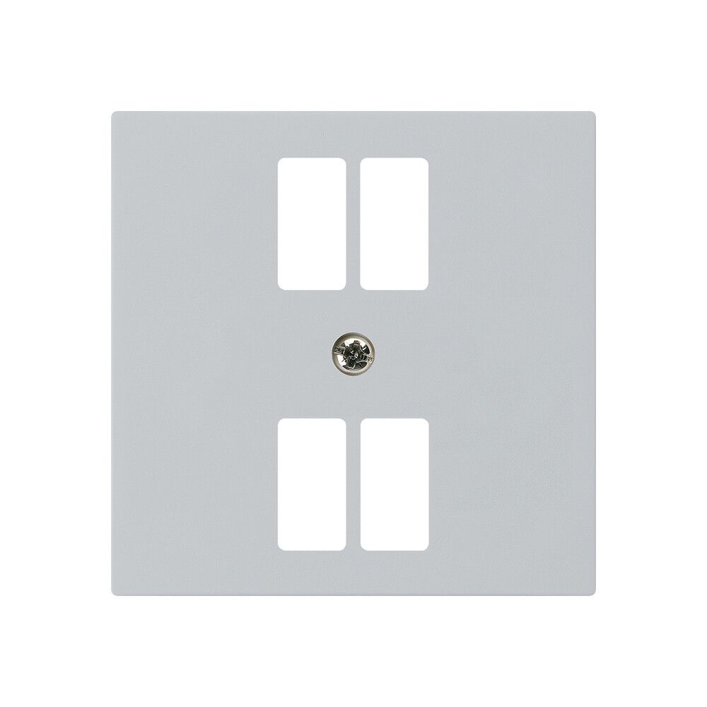 Placca frontale kallysto per presa 4×USB grigio chiaro