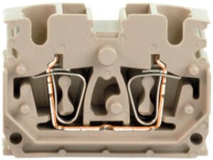 Durchgangs-Reihenklemme Weidmüller ZDUB DB Zugfeder 2.5mm² beige