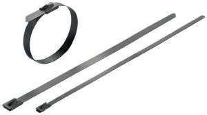 Collier Weidmüller SCT-C 100×4.6mm acier fin revêtu de polyester noir