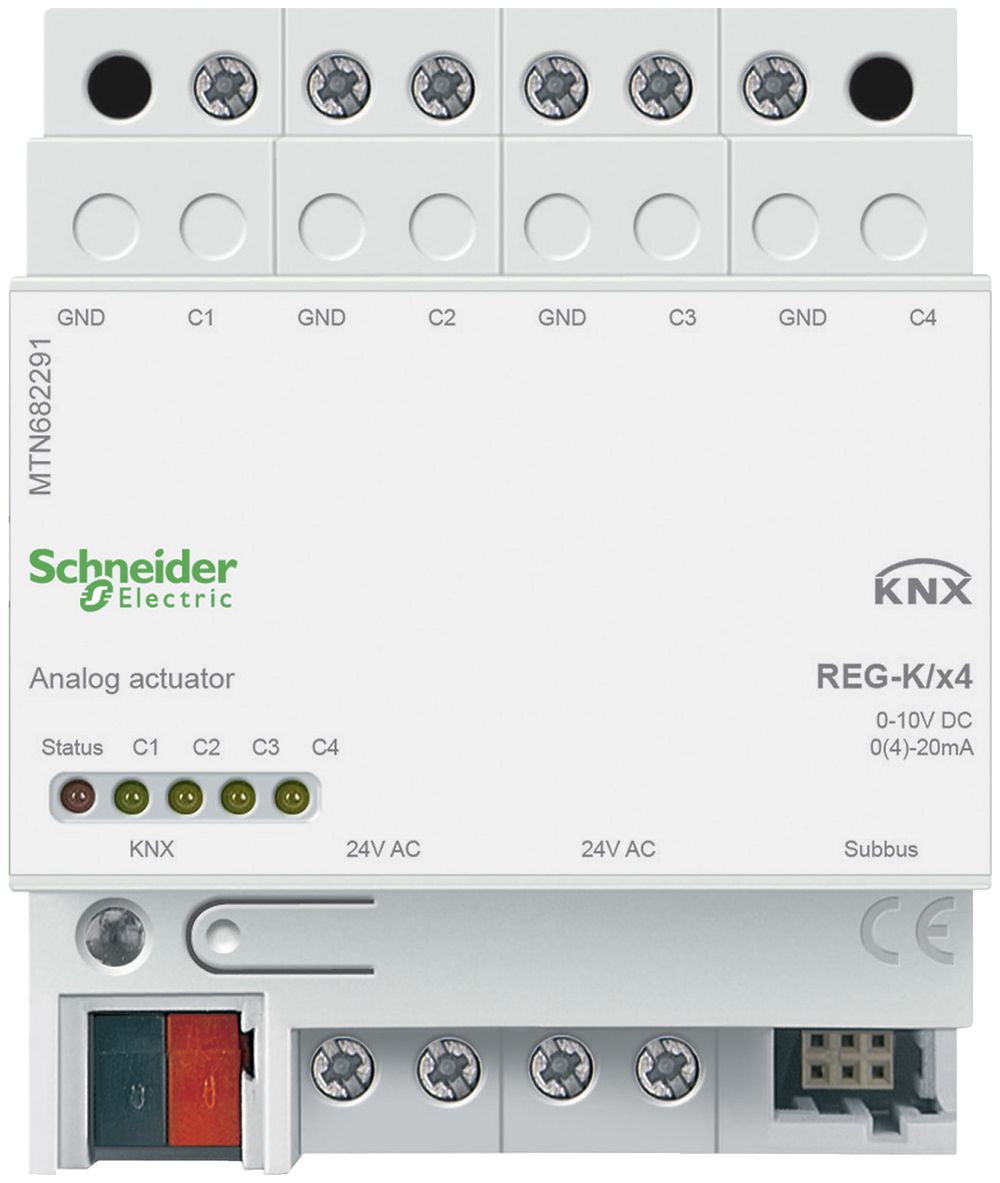 REG-Analogaktor KNX Schneider Electric 4-fach MTN682291