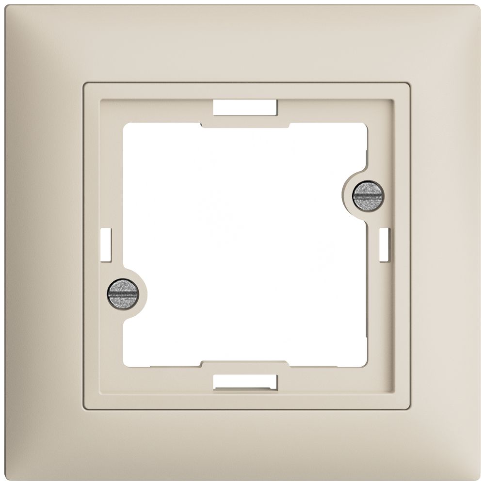 Frontset EDIZIOdue crema 88×88mm für Signallampe flach