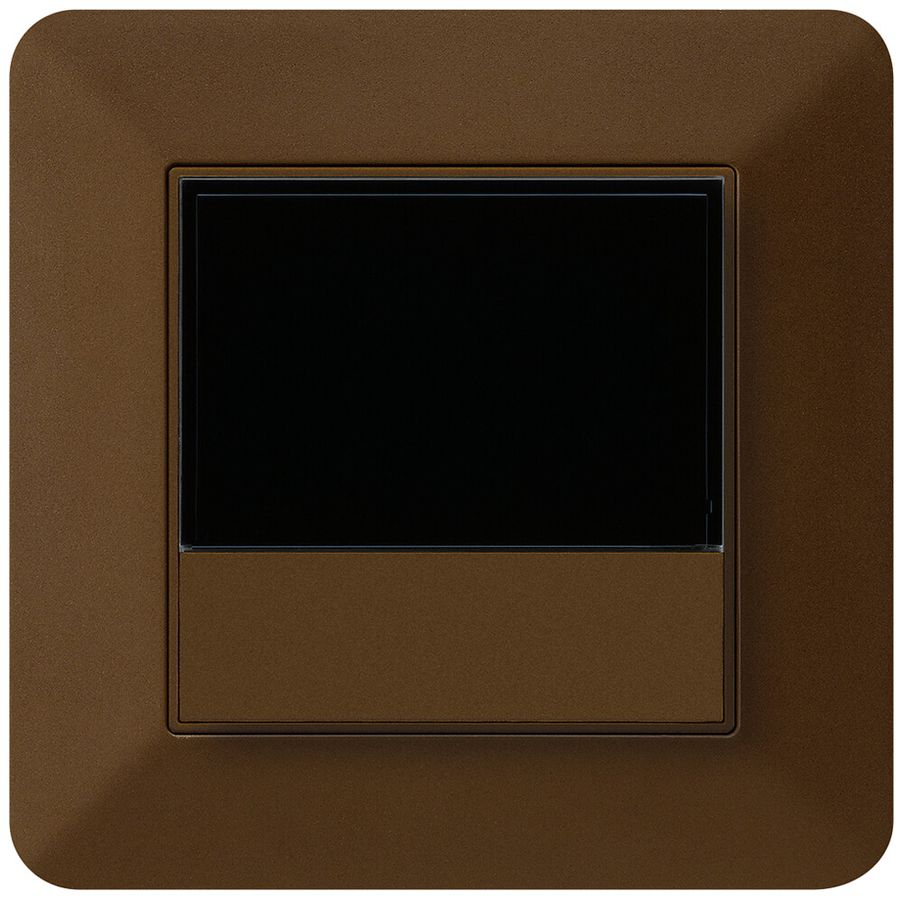 Termostato ambiente INC kallysto.trend KNX s/e-link con tasto marrone