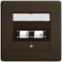 Kit de montage ENC EDIZIO.liv SNAPFIX® pour freenet cat.6A adaptateur 2× br