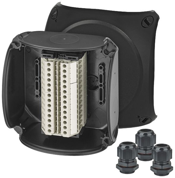 Boîte de dérivation AP Hensel RX 0614 AX Ex-2/22 14×6mm² 130×130×77mm IP66 no